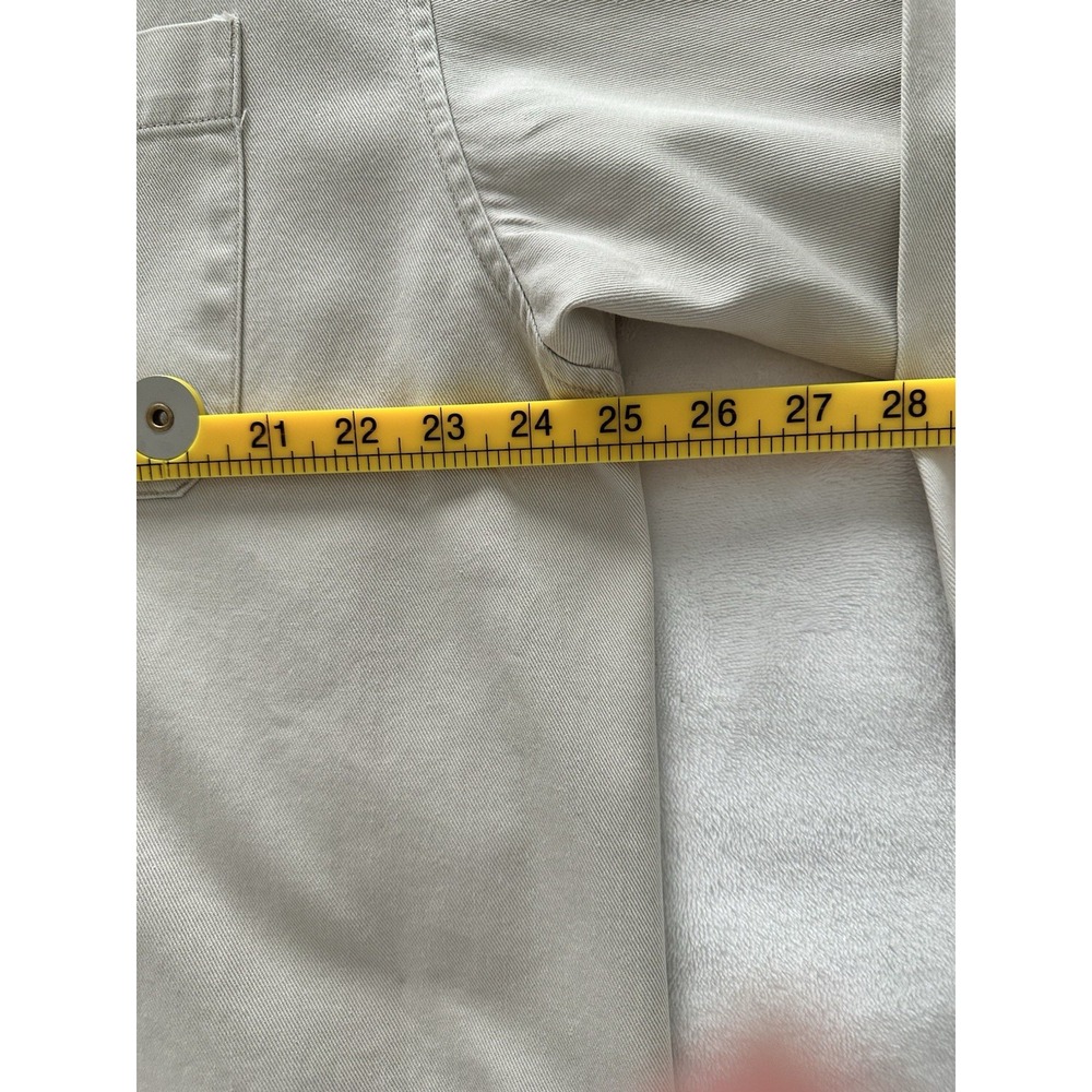 Gap Canvas Button Shirt Mens XL Tan Heavyweight Long Sleeve Workshirt Utility - Picture 7 of 8